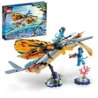 LEGO Avatar: The Way of Water Skimwing Adventure 75576 Collectible Set with Toy Animal for Boys & Girls, Pandora Coral Reef Scene, Jake Sully and Tonowari Minifigures
