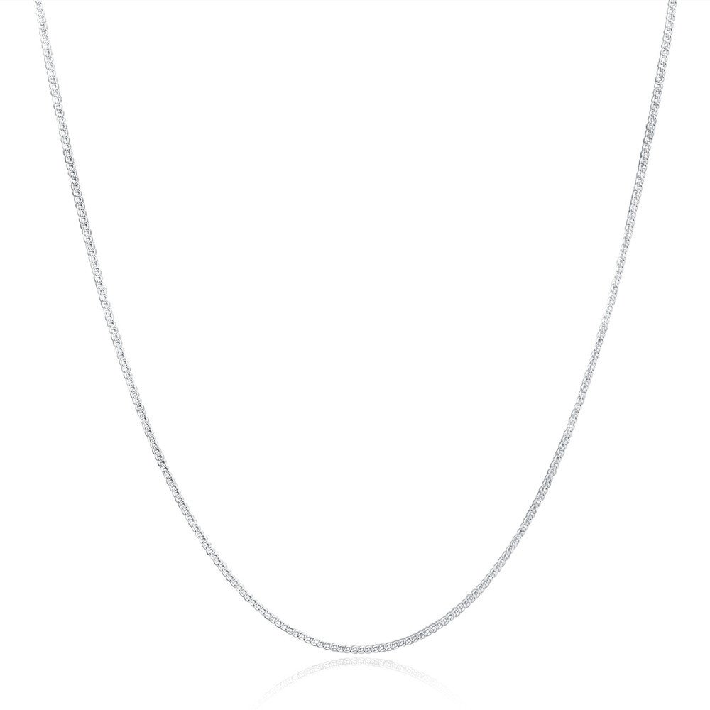 Fheaven Fashion Women Men 2MM Silver 