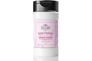 Ella & Iris Home Jamaican Hibiscus Carpet Freshener – Tropical Scent Natural Odor Eliminator & Deodorizer | Safe for Carpets, Rugs, Upholstery & Car Interiors | Made with Baking Soda