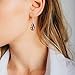 Sterling Silver Teardrop Dangle Drop Earrings with Swarovski Crystals Fine Jewelry Gift for Women Girls