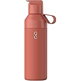 Ocean Bottle Go 17 oz | Stainless Steel Water Bottle | Reusable & Sustainable | Keeps Drinks Cold & Hot | Eco Friendly Gift (Sahara Red)