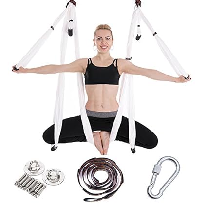Amazon Com Aerial Yoga Swing Set Yoga Hammock Trapeze Sling Kit