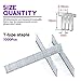 Swpeet 3000Pcs Premium Quality Officemate Standard 3 Sizes Staples, Including T-Type & U-Type & Door-Type Staples Perfect for Most Standard Stapler Guns
