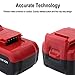 Biswaye 2-Pack 18-Volt Lithium Battery Replacement for Porter Cable 18V Lithium-ion & Ni-Cd Battery PC18B PC18BL PC18BLX PC18BLEX PCC489N PCXMVC