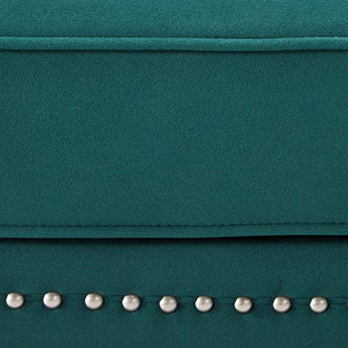 Jennifer Taylor Home Havilland Upholstered Loveseat, Hunter Green