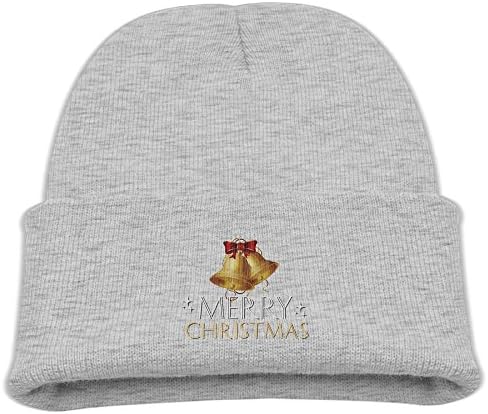 Kids Merry Christmas Unisex Baby Beanie Children Kids Toddler Cotton Soft Cute Lovely Knit Beanie Hat Cap Ash