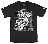 Ford Engine Block Schematic Graphic T-Shirt