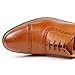 Parrazo Men's Perforated Lace Up Cap Toe Oxford Dress Shoes