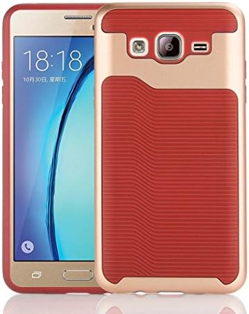 Samsung Galaxy On5 G550 case;Haihood Hard Bumper Hybrid Soft Rubber Skin Case Cover For Samsung Galaxy On5 G550 (Red)