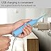 Aiyabrush Electric Toothbrush Sonic Rechargeable Toothbrush with 5 Brushing Modes 2 Replacement Heads 6 Hours Charge Minimum 100 Days Use -Blue