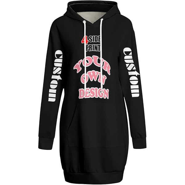 design your own hoodie dress Custom Women's Hoodie Dress