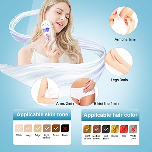 Deparee IPL Cooling Care Hair Removal 400,000 Flashes Permanent and Painless Hair Removal System for Body, Face, Armpits and Bikini Line - Thumbnail 4