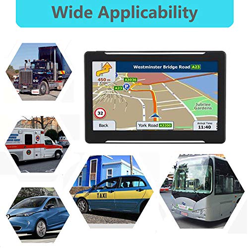 GPS Navigation for Car Vehicle, Navigator System 7 Inch LCD Touch Screen 8GB Lifetime Map Update Direct Access, Driver Alerts