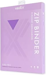 Vault X Exo Tec Zip Binder 9 Pocket 360 Cards Purple view 2