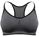 Puma Tech Womens Performance Seamless Sports Bra Grey (Medium)