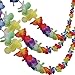 3 Pcs Flower Garland Multi Colored Hawaiian Luau Tropical Flower Lei Garland Party Decorations. Set Of 3 10' Hibiscus Flower Garlands a total of 30 Feet - 9 Meters. Hawaiian Luau Tropical Party Suppl