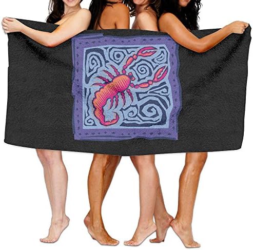 Scorpion Tatoo Beach Towel 31.5"51.2" Oversized Adults Polyster Absorbent Bath Towel Colorfast Fabric Beach