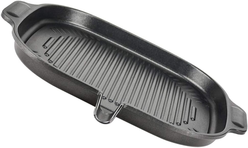 UCYG Induction Cooker Baking Pan Outdoor, Baking Pan Indoor Open Fire Universal, Electric Ceramic Stove Maifan Stone Korean Barbecue Plate
