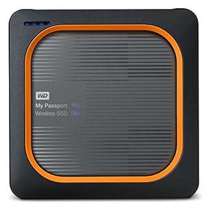 Western Digital my Passport Wireless SSD Externe Festplatte 2 TB (WiFi-Speicher, integrierter SD Kartenleser, Stoßfeste…