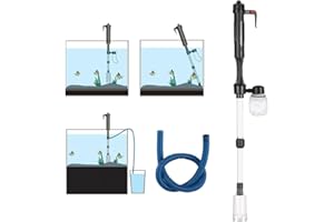 Rofawee Electric Aquarium Fish Tank Water Changer Sand Washer Vacuum Siphon Opeed Gravel Cleaner Aquarium Cleaning Tool