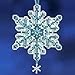 Mill Hill Aqua Crystal Beaded Counted Cross Stitch Ornament Kit 2012 Snow Crystals MH162301