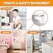 Cabinet Locks Child Safety Latches, OUSI 14+2+2 PACK Baby Proofing Cabinet Locks, Magnetic Cabinet Locks for Drawers and Cabinets - Adhesive Locks, No Tool or Drill
