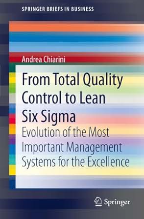 Amazon Com From Total Quality Control To Lean Six Sigma