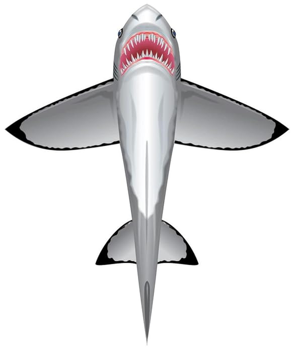 WindnSun SeaLife Great White Shark Nylon Kite-60 Inches Tall by BRAIN STORM KITES