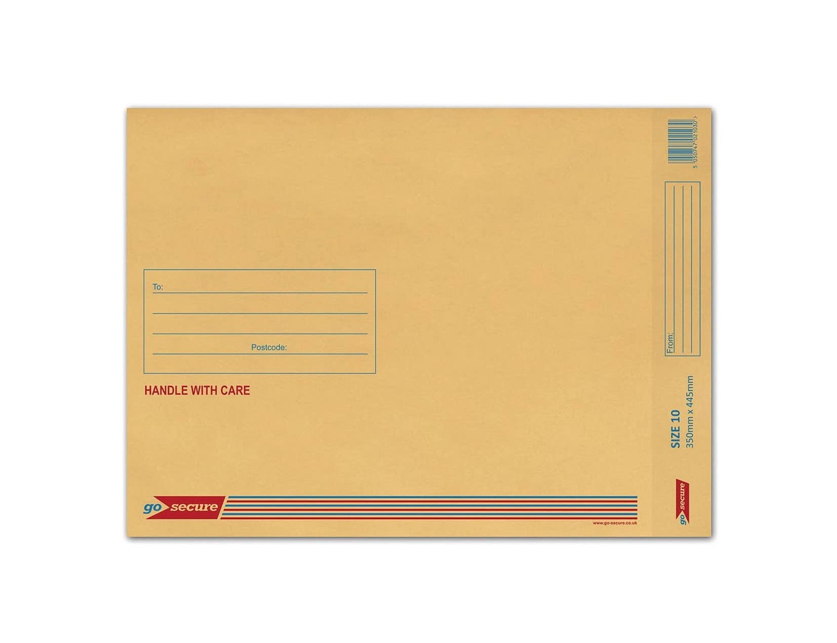 GoSecure Bubble Envelope Size 10 Internal Dimensions 340x435mm Gold (Pack of 50) ML10002