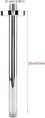 Garosa 10 Inch Stainless Steel Shower Arm Extension Wall Mounted Bathroom view 7