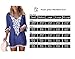FZ FANTASTIC ZONE Women's Crochet Chiffon Tassel Pom Pom Trim Swimsuit Bikini Swimwear Beach Bathing Suit Cover up Navy Blue