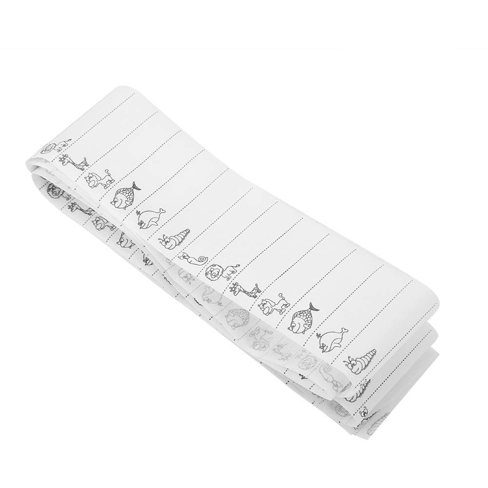 100PCS Clothes Labels Cartoon Animal Pattern Name Tag Fabric Clothing Decoration Patch Mending Patch Children Cloth Label Sewing Patches