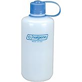 Nalgene HDPE Narrow Mouth BPA-Free Water Bottle, Clear, 32 oz