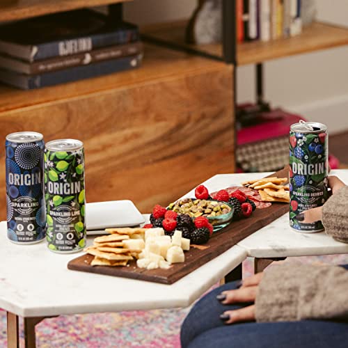 ORIGIN Sparkling Water, Lime Flavored Spring Water, 12 Fl Oz, Aluminum