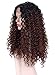 RunM Long Curly Lace Front Wigs For Black Women Ombre Brown Glueless Heat Resistant Synthetic Lace Front Wig Curly