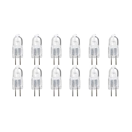12 x Eco Halogen Stiftsockellampen Leuchtmittel 12V 10W Lampen Kapsel klar 10 Watt