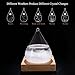 GGPOWER Storm Glass Water Drops Weather Forecast Bottle Storm Bottle Meteorological Display Bottle Creative Glass Crafts Home Decoration (Small)