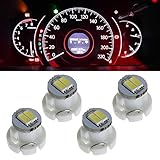 Partsam 4PCS T3 Neo Wedge SMD Instrument Panel LED Light Gauge Cluster Lamps Bulbs