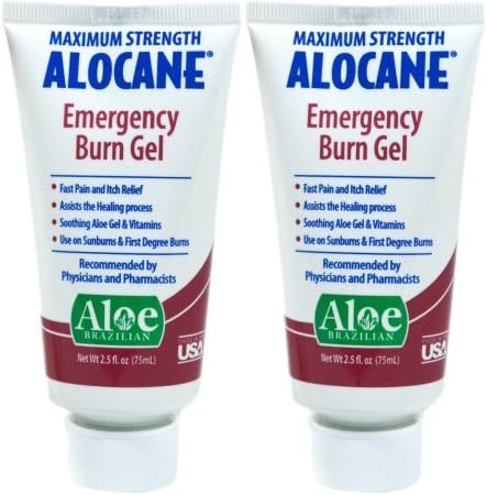 Alocane Maximum Strength Emergency Burn Gel 2.5 fl oz 2 count