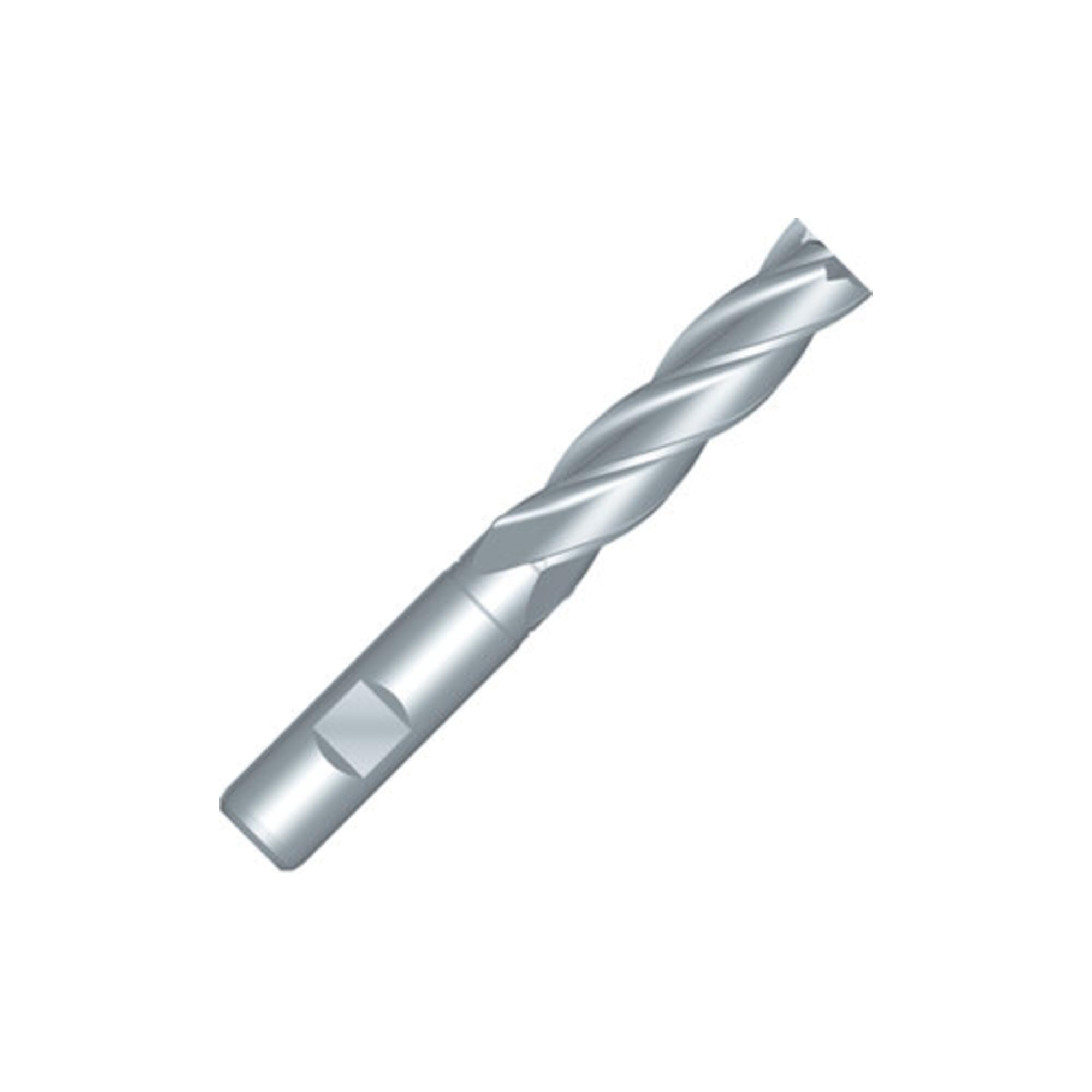 Dormer C273 C2734.0 HSS-E-PM 4 Flute Long Series End Mill/Milling Cutter with Bright Finish, Diameter 4.0 mm, Single Pack