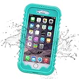 iPhone 6 Plus Waterproof Case, iThrough 20ft Underwater, Dust/Dirt/Snow/Shock Proof Case with Touched Transparent Screen, Heavy Duty Protective Carrying Cover Case for iPhone 6 Plus 5.5 inch (Blue-)