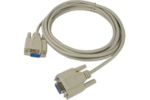 DB-9 Serial Extension Cable Female to Female DB9 Cable 10 ft.