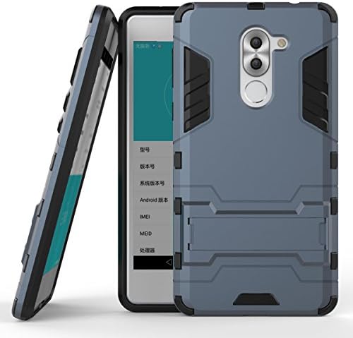 Honor 6X Heavy Duty Case ilovecase Hybrid Design with Stand Feature 2 In 1 Combo Dual Layer Detachable Protective Shell Phone Hard Back Case Cover for Huawei Honor 6X