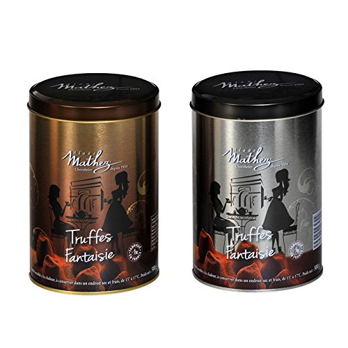 Mathez Cocoa Dusted French Truffles, 2 x 500g Tins Amazon.co.uk Grocery