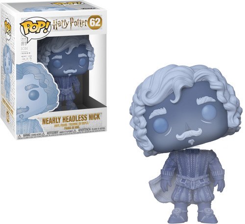 Funko Pop: Harry Potter-Nearly Headless Nick (Blue Translucent), Multicolor