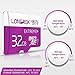 [10-year-warranty]Londisk Extreme 32gb Micro SD Class 10 90MB/S SDXC Memory Card with Free Adapter (32gb-MicorSDXC 90mb/s)