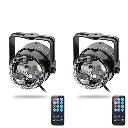 Party Lights , ALED LIGHT Mirror Ball Party Lights Strobe Lights Colorful Disco Ball Light with Bluetooth Remote for Xmas Party Wedding Show Club Pub Disco DJ(With Remote))