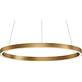 ET2 Groove-1 LED Pendant-23.5 Inches Wide by 1.25 inches high-Gold Finish