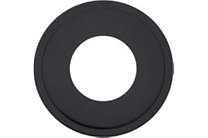 The Can Converter Ceiling Medallion for Recessed Can Light – Home Improvement Decorative Steel Goof Ring & Cover Plate for 4’’, 5’’ & 6″ Cans, Small Ceiling Medallion for Chandeliers, Matte Black