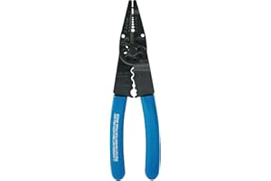 Klein Tools 1010 Multi Tool Long Nose Wire Cutter, Wire Crimper, Stripper and Bolt Cutter Multi-Purpose Electrician Tool, 8-Inch Long